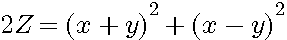 2Z=S+D