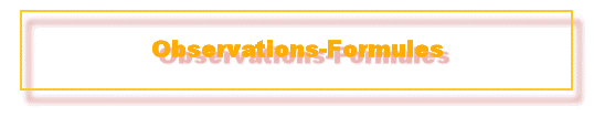 Observations-Formules